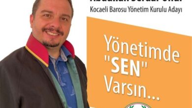 Avukat Serdar ÖNÜR, Kocaeli Barosu Yönetim Kuruluna Aday Olduğunu Açıkladı