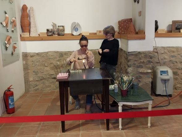 Gölcüklüler Cam Boncuk Yapımını Öğrendi