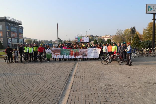 İzmit’te pedallar erozyonla mücadele için çevrildi