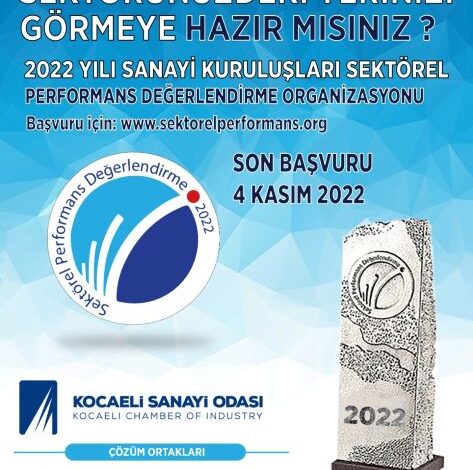 KSO’nun Sektörel Performans Ödülleri için başvuruyu kaçırmayın