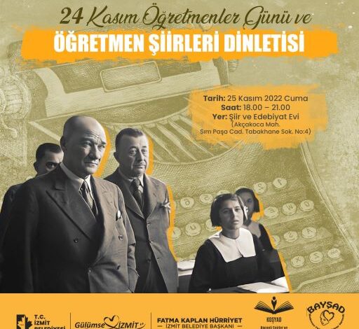 Öğretmenler Günü’ne özel şiir dinletisi