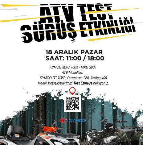Kocaeli Kaya’dan yeni bir etkinlik; ATV Test Sürüşü
