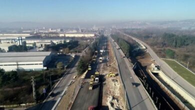 D-100 Ankara istikameti asfaltlanmaya başladı