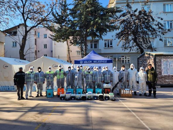 Hatay’da Dezenfeksiyon Çalışmaları Aralıksız Sürüyor