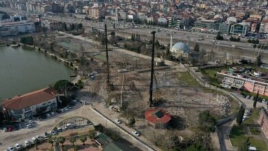 İzmit Millet Bahçesinde çalışma devam ediyor