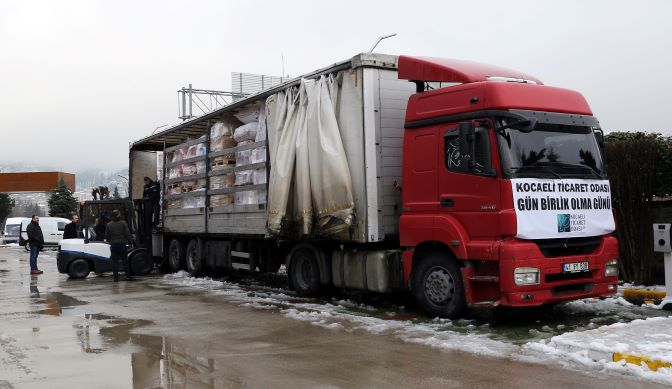 KOTO’nun yardım TIR’ları yola çıktı: Gün birlik olma günüdür