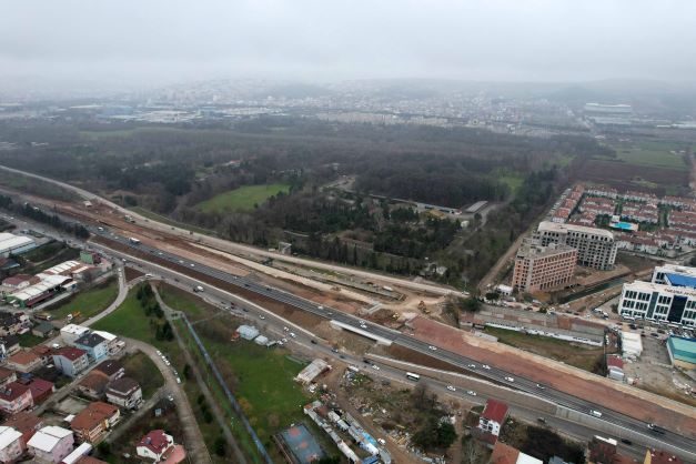 Alikahya Stadyum yolu süratle devam ediyor