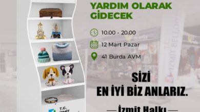 Pazar günü İzmit Çarşısı’ndan yapılacak alışverişler deprem bölgesine yardım olarak gidecek