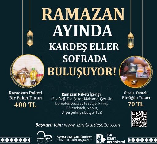 Ramazan ayında kardeş eller sofrada buluşuyor!