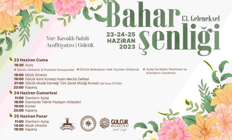 13. Bahar Şenliği Gölcük'te Başlıyor