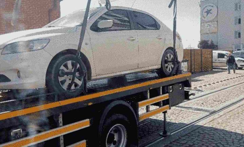 5 ayda bin 500 araç hatalı parktan çekildi