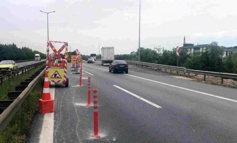 Stadyum yolu için TEM’de çalışmalar başladı