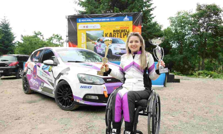 Rüzgarın kızı Kübra, engel tanımıyor