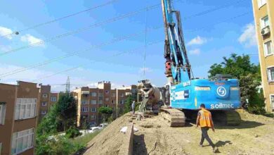 Yuvam Akarca’da 86 adet fore kazık çakıldı