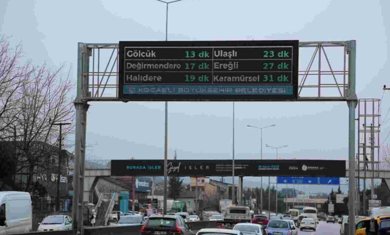 Şehrin önemli güzergâhlarına anlık kontrol