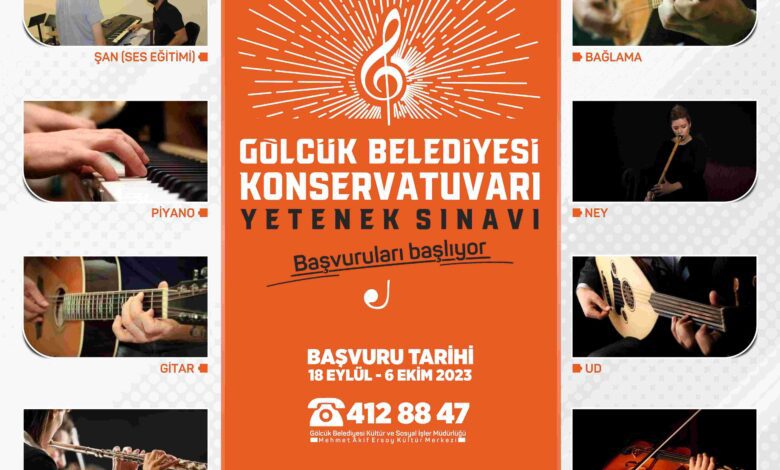 Gölcük Belediye Konservatuarına Başvuruları Başlıyor