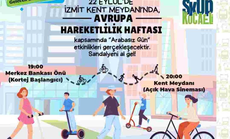 Hareketlilik Haftası Arabasız Gün etkinliği