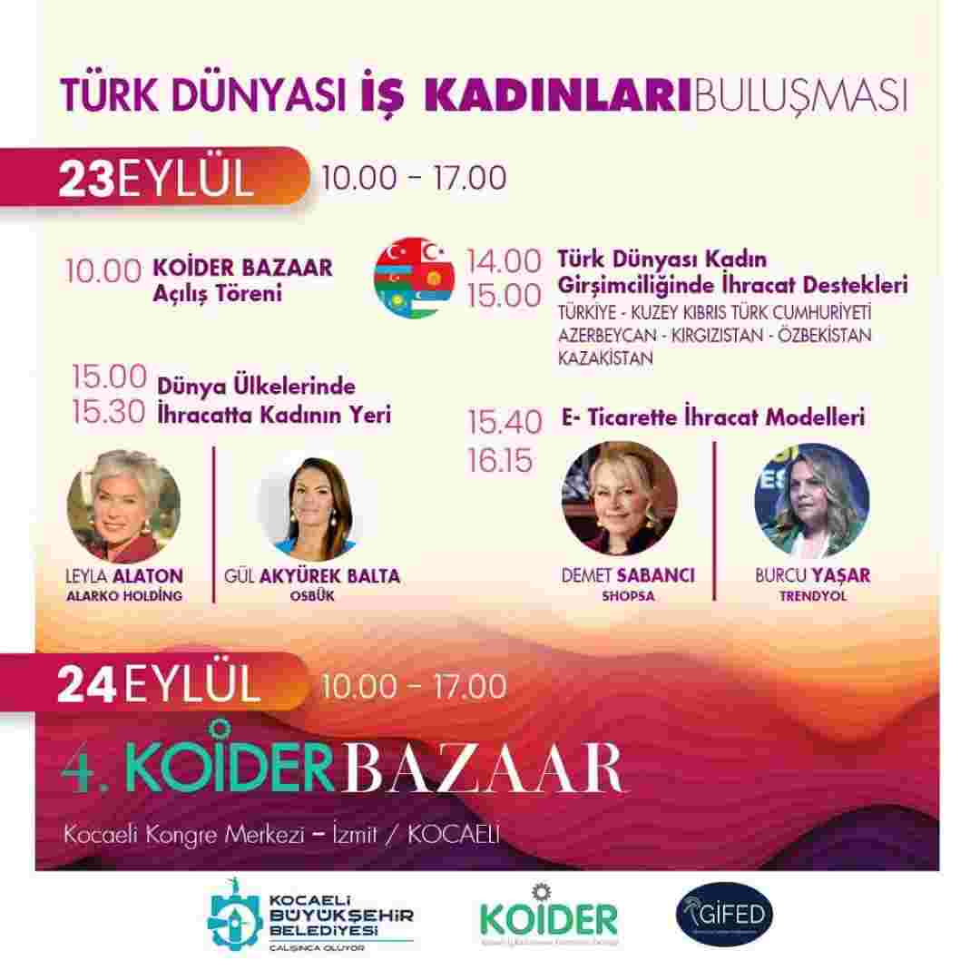 Türk dünyasının girişimci kadınları Kocaeli’de buluşuyor