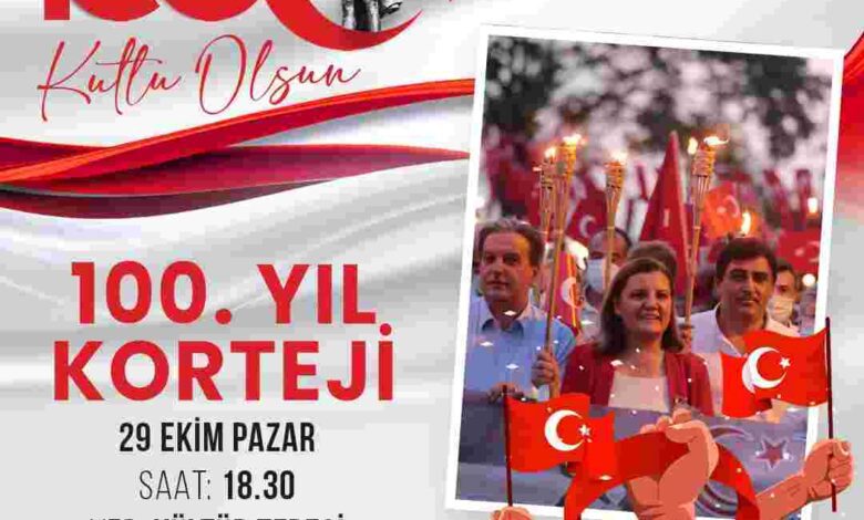 İzmit’te binler 100. Yıl Cumhuriyet Kortejinde buluşuyor!