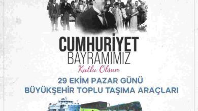 29 Ekim’de ulaşım ücretsiz
