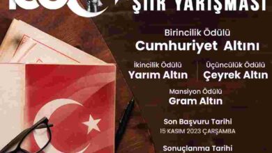 Cumhuriyetimizin 100’üncü yılı sebebiyle düzenlenen Ulusal Şiir Yarışması’nda başvurular devam ediyor