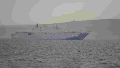 TCG Anadolu körfeze demir attı