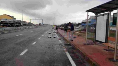 TEM Otoyolu üzerindeki menfez yıkılıyor