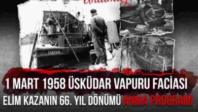 1 Mart Üsküdar Vapuru Faciası