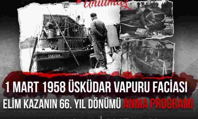 1 Mart Üsküdar Vapuru Faciası