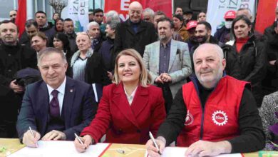 Toplu İş Sözleşmesi Belsa önünde büyük bir coşkuyla imzalandı