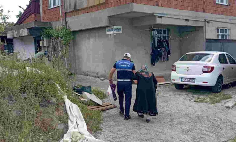 Fatma teyzenin imdadına Zabıta yetişti