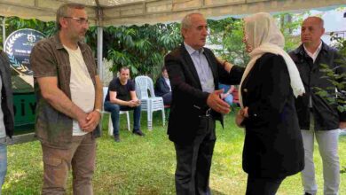 Başkan Hürriyet Haydar Akar’ı acı gününde yalnız bırakmadı