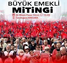 büyük emekli mitingi