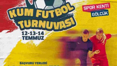 Gölcük'te Kum Futbol Turnuvası İçin Kayıtlar Başladı