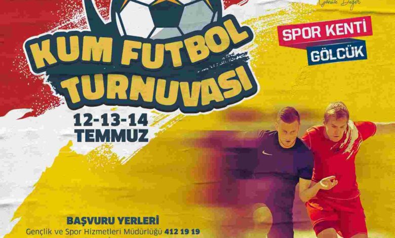 Gölcük'te Kum Futbol Turnuvası İçin Kayıtlar Başladı