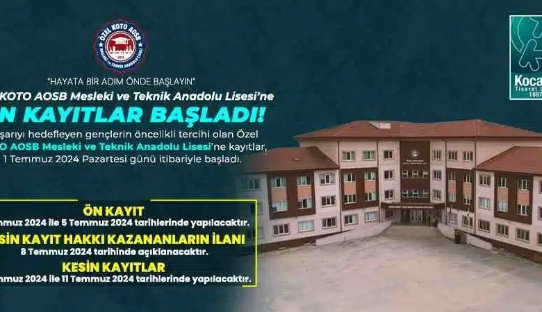 KOTO’nun okuluna kayıtlar başladı