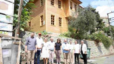 Melek Kentmen çalışmaların sürdüğü Hulusi Kentmen Evi’ni ziyaret etti