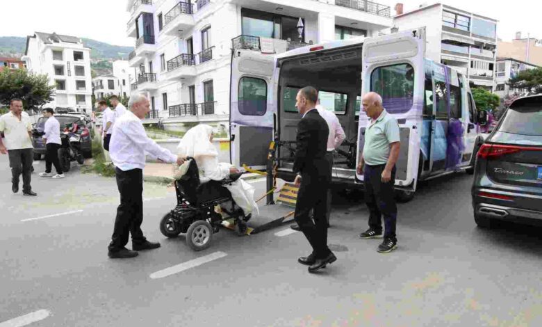 Engelsiz Taksi gelin arabası oldu