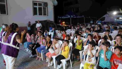 Minikler, ‘Çocuk Sinema Geceleri’nde doyasıya eğlendi