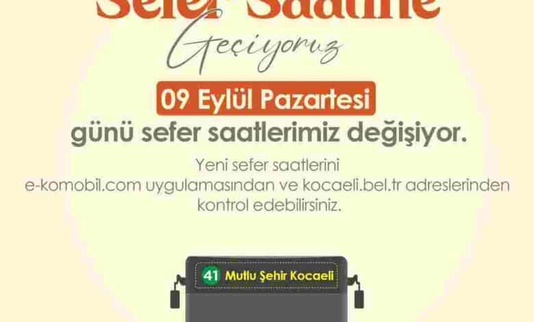 Toplu taşımada kış tarifesi başlıyor