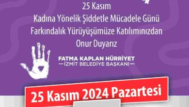 Kadına Yönelik Şiddetle Mücadele Günü farkındalık yürüyüşü