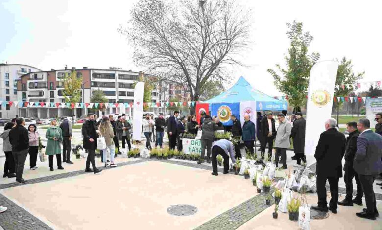 Kartepelilere fidan dağıtımı yapıldı