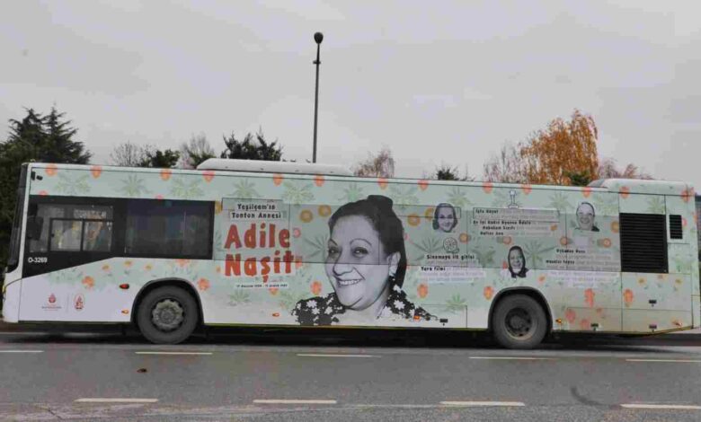 İETT'den Adile Naşit İçin Özel Vefa Otobüsü