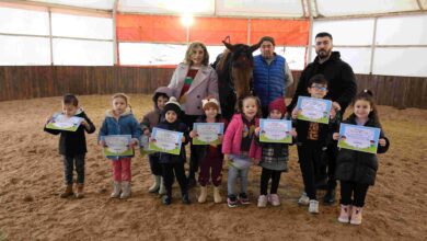 Minik biniciler sertifikalarını aldı