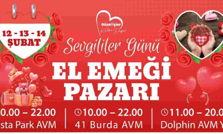 İzmit’te Sevgililer Günü’ne el emeğiyle dokunuş