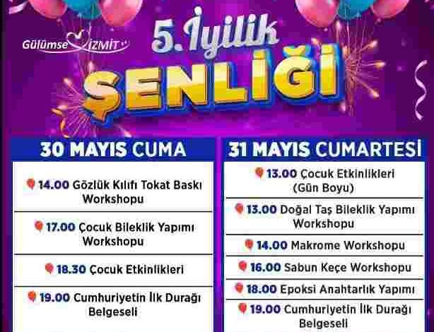 İzmit 5. İyilik Şenliği başlıyor!
