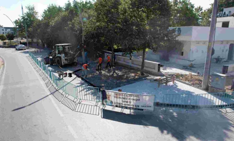 Başiskele sahilinde üstyapı sil baştan