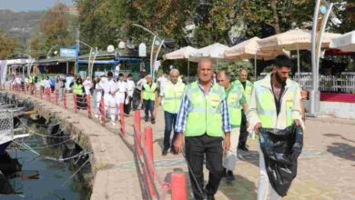 Hereke Sahili'nde kıyı temizliği yapıldı
