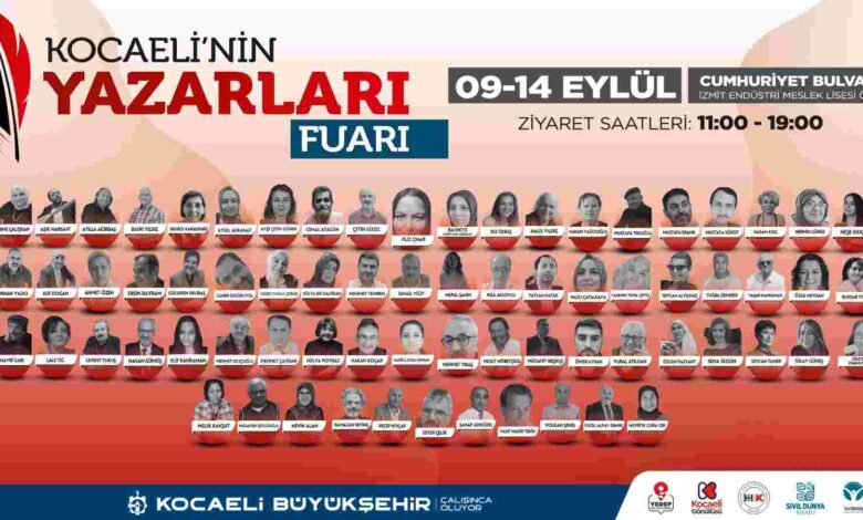 Kocaeli’nin yazarları okurlarıyla buluşuyor