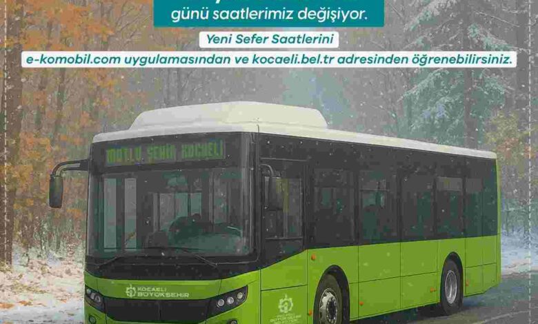 Toplu taşımada kış tarifesi düzenlemesi